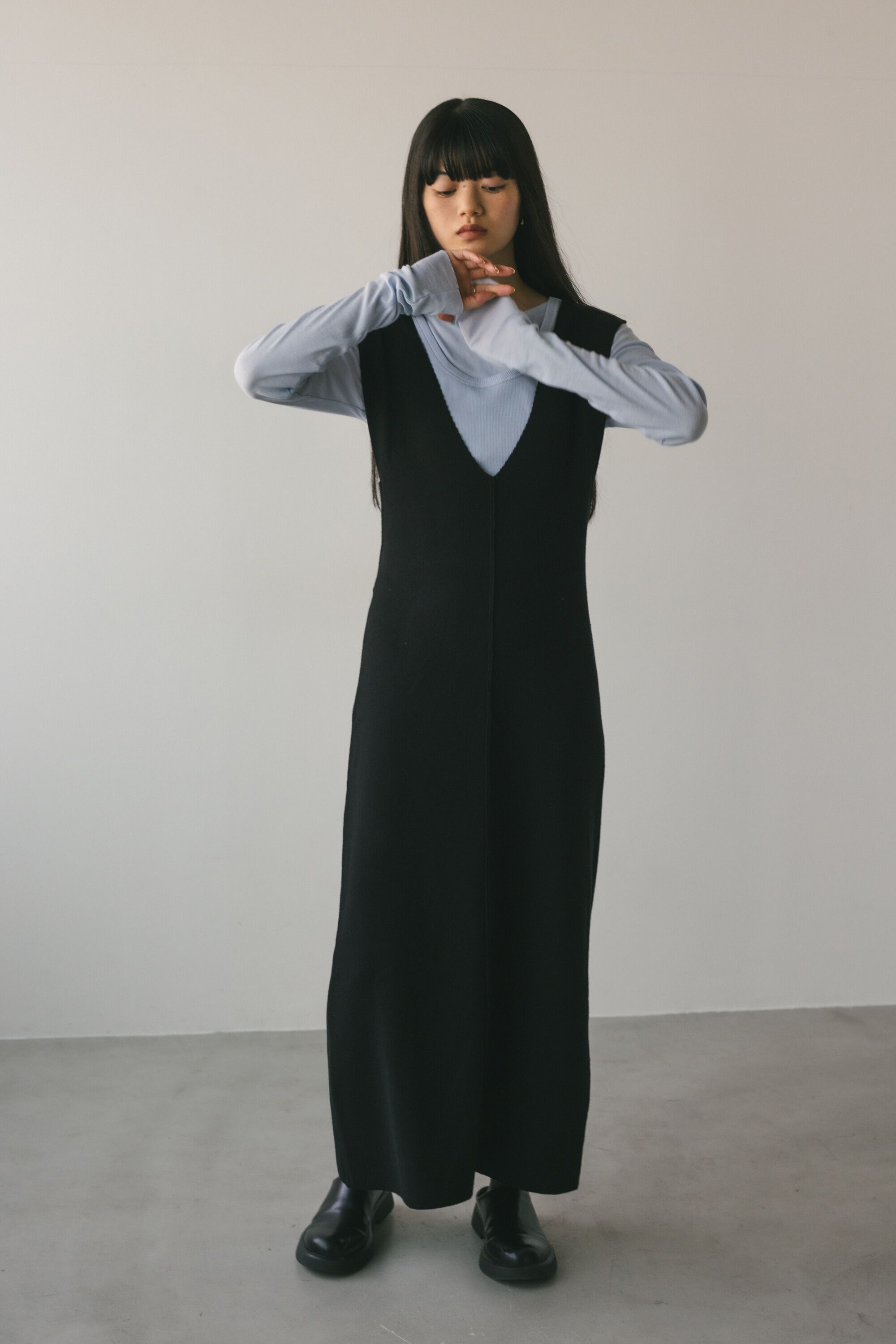 STYLEMIXER「バックディティールニットワンピース」|ワンピース|