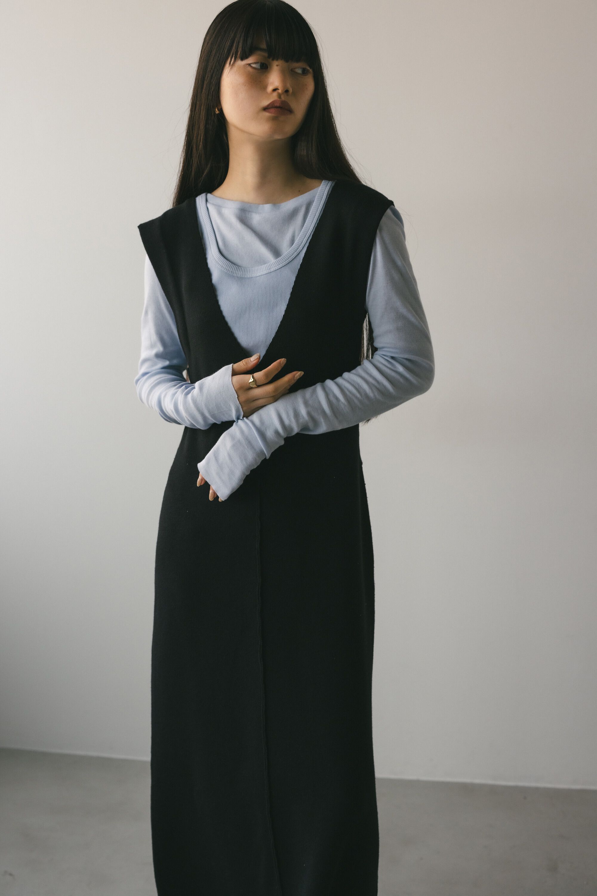 STYLEMIXER「バックディティールニットワンピース」|ワンピース|