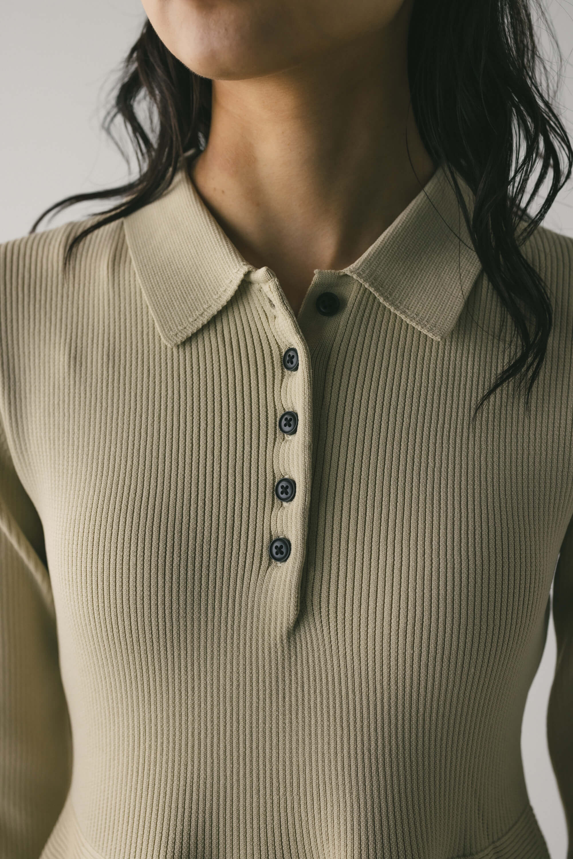 STYLEMIXER「フォルムポロニットワンピース」|ワンピース|