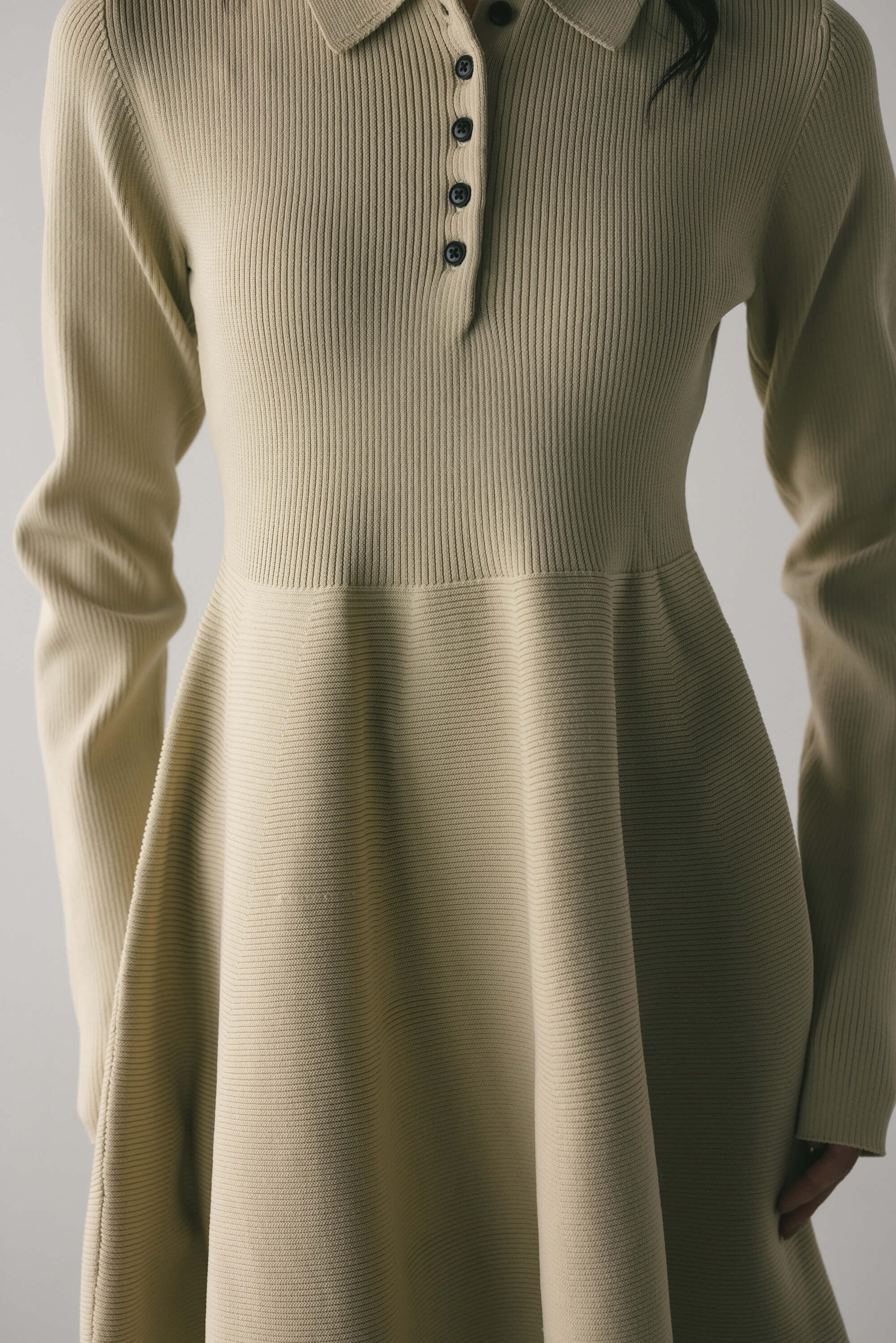 STYLEMIXER「フォルムポロニットワンピース」|ワンピース|