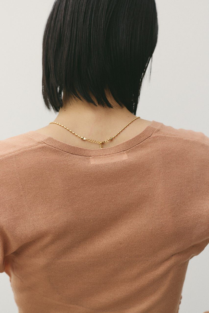 STYLEMIXER「ディープVネックシアートップ」|ニット・セーター|