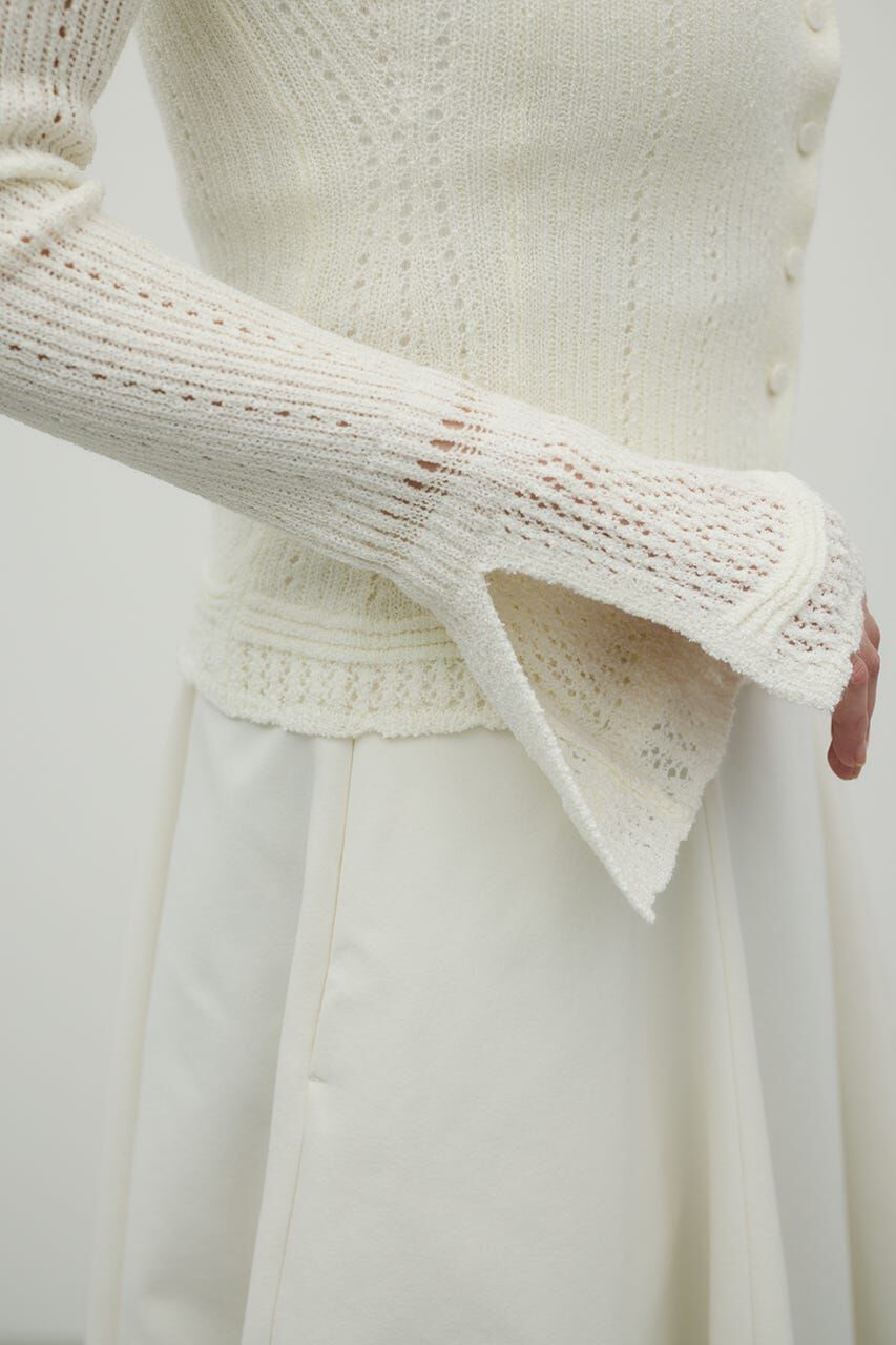 STYLEMIXER「アイレットレースニットポロ」|ニット・セーター|