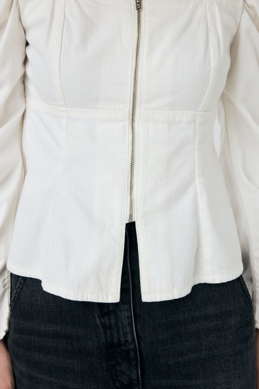 MOUSSY「WHT DENIM BUSTIER ブラウス」|シャツ・ブラウス|
