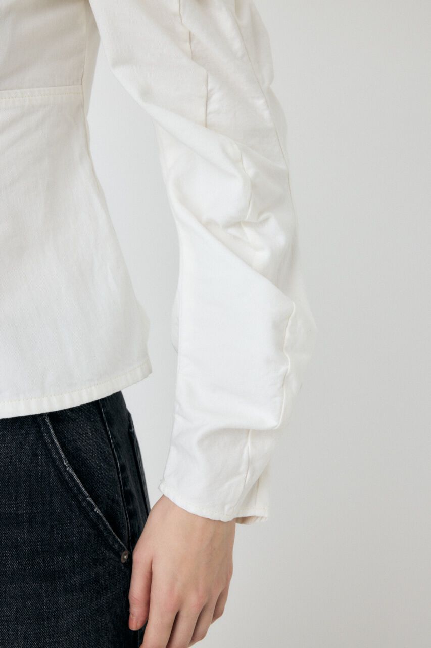 MOUSSY「WHT DENIM BUSTIER ブラウス」|シャツ・ブラウス|