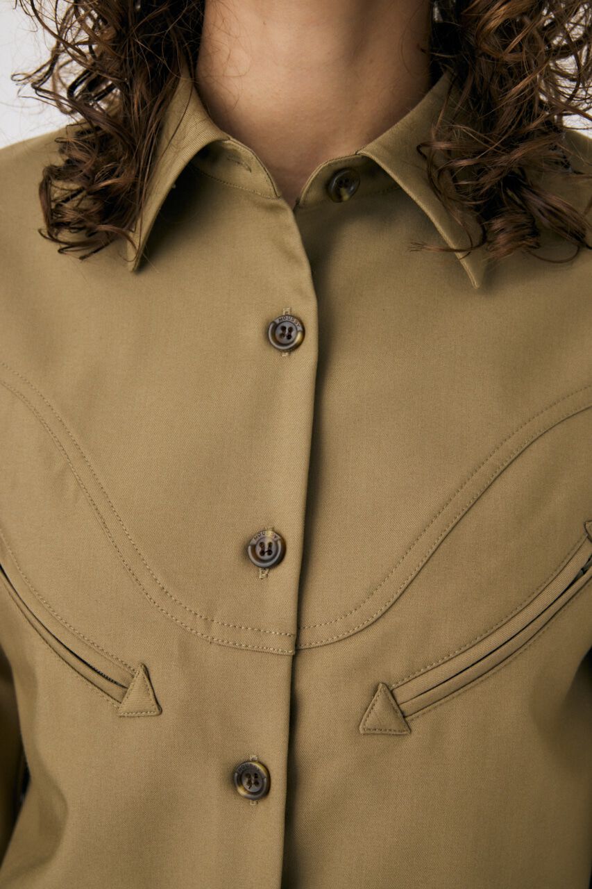 MOUSSY「CURVE POCKET DETAILシャツ」|シャツ・ブラウス|