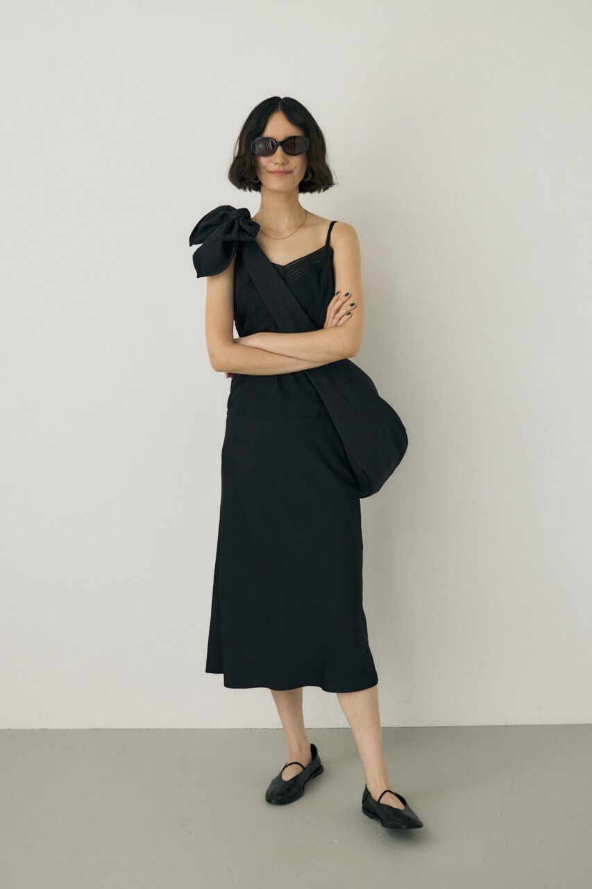 MOUSSY「サテンミディスカート　リサイクルポリエステル&times;レーヨン素材」|スカート|