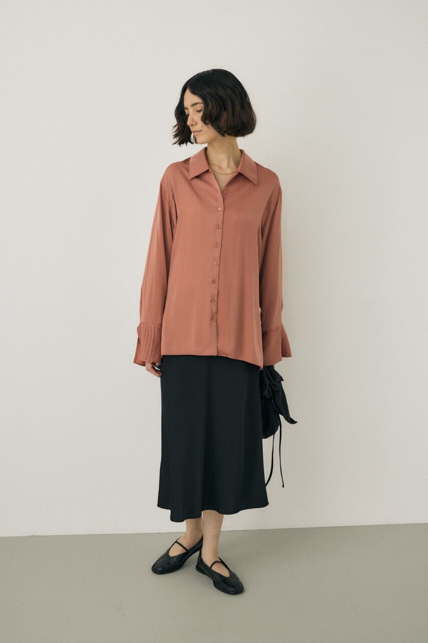 MOUSSY「サテンミディスカート　リサイクルポリエステル&times;レーヨン素材」|スカート|