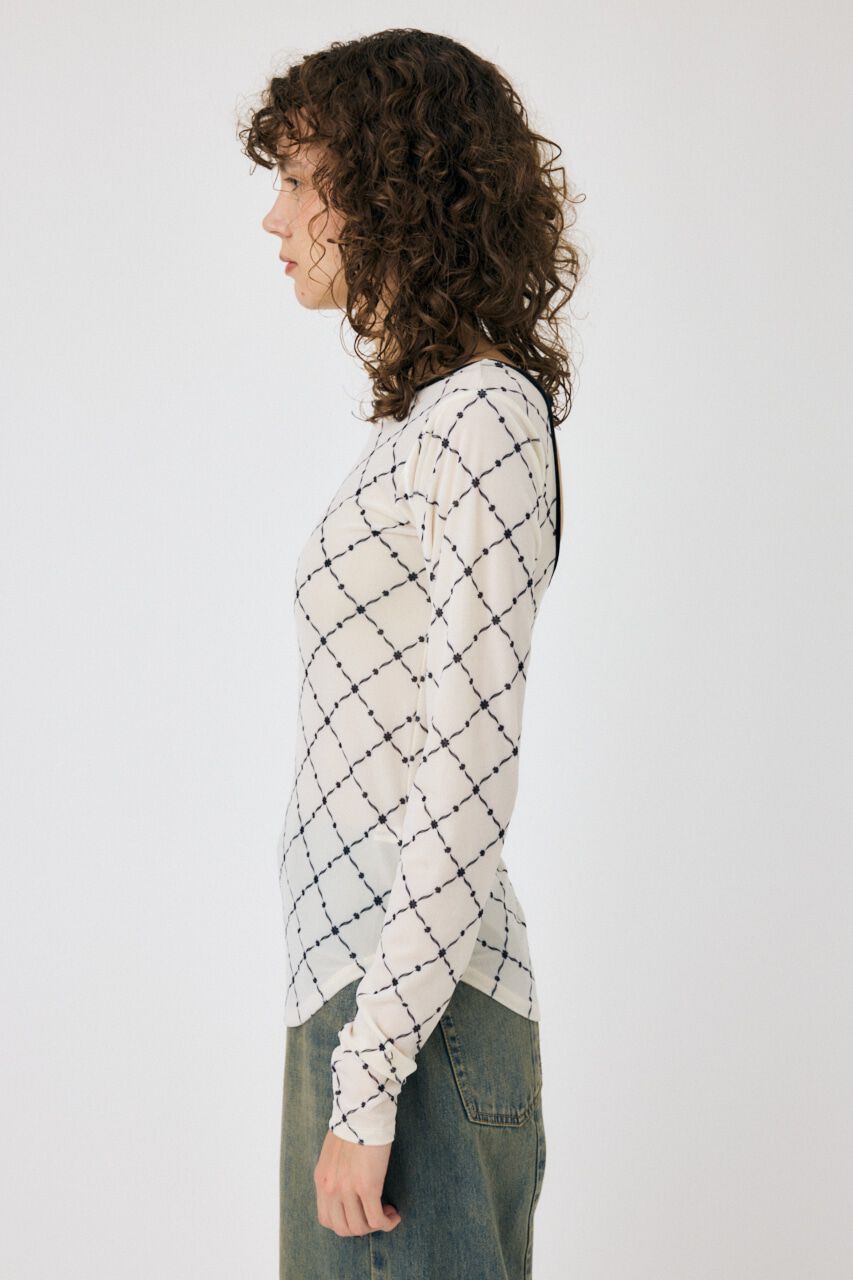 MOUSSY「BACK OPEN シアートップス」|Tシャツ・カットソー|