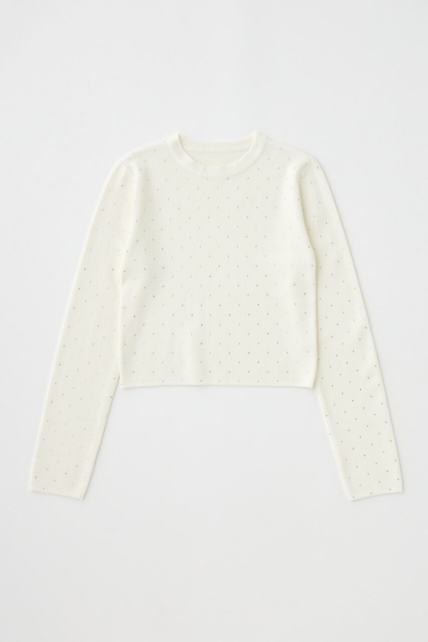 MOUSSY「RHINESTONE ニットトップス」|ニット・セーター|