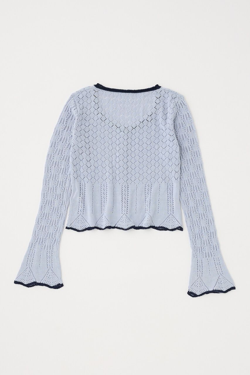 MOUSSY「EYELET LACE ニットトップス」|ニット・セーター|