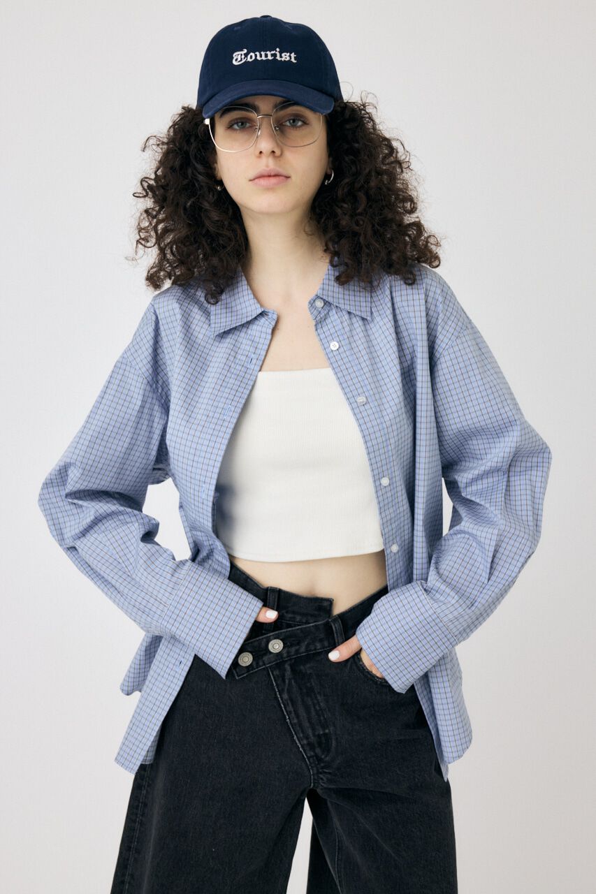 MOUSSY「WAIST TIE OVER シャツ」|シャツ・ブラウス|