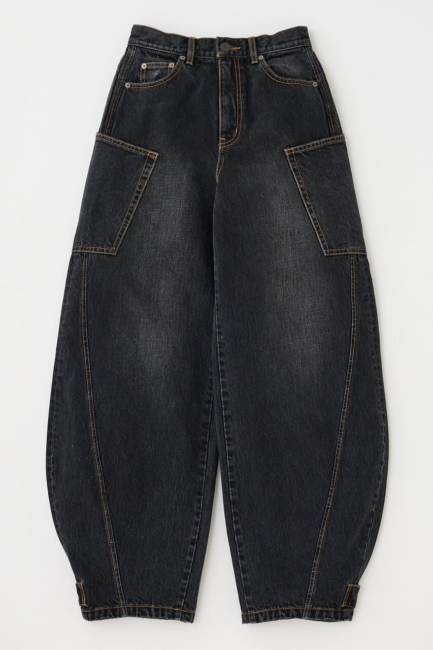 MOUSSY「NARROWED HEM コクーンストレート」|デニム|