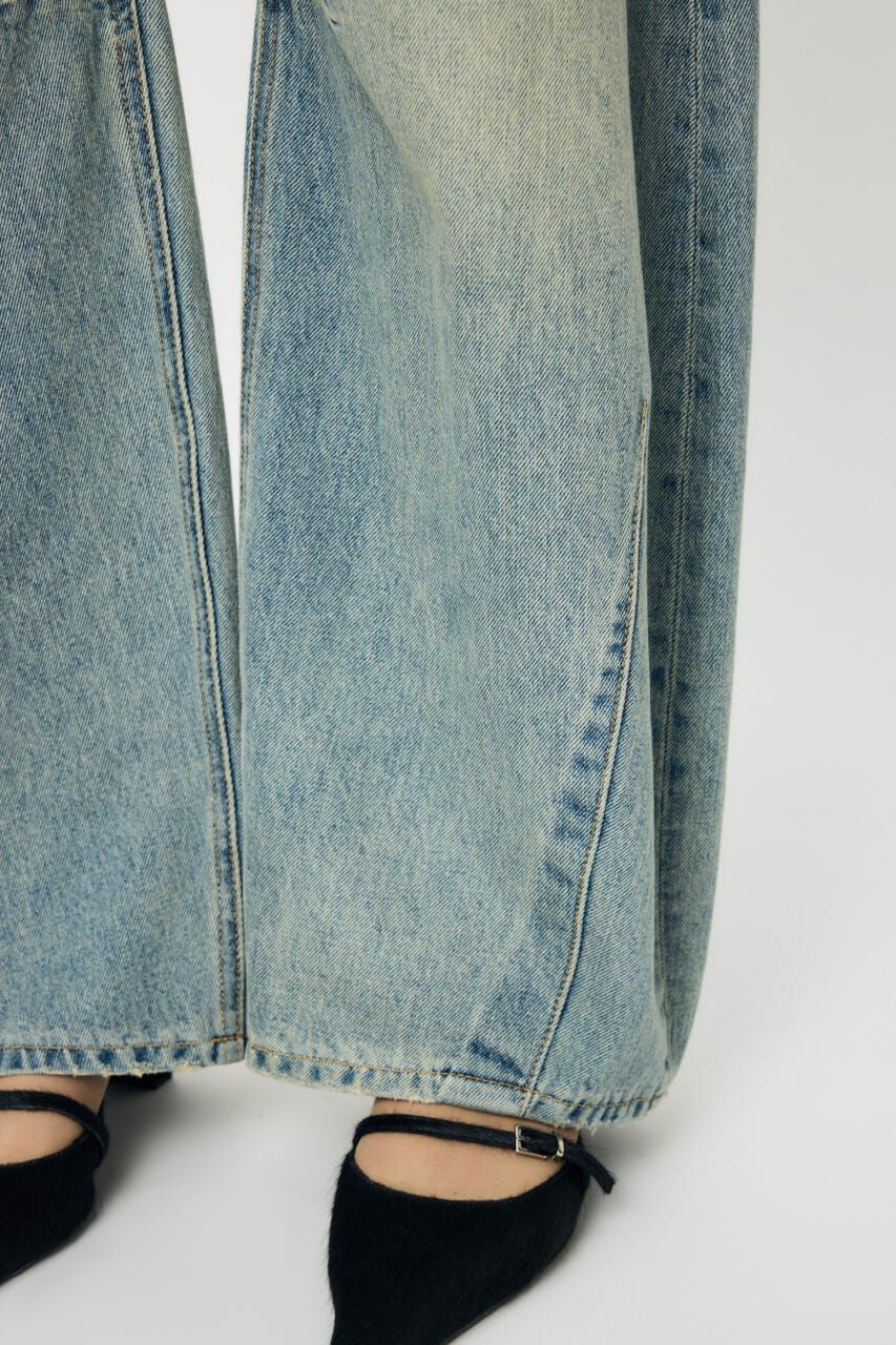 MOUSSY「HORSESHOE バギー」|デニム|