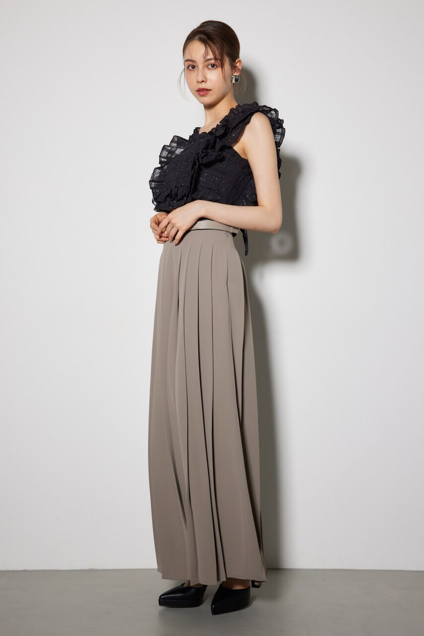 rienda「シャーリングペプラムトップス」|チュニック|