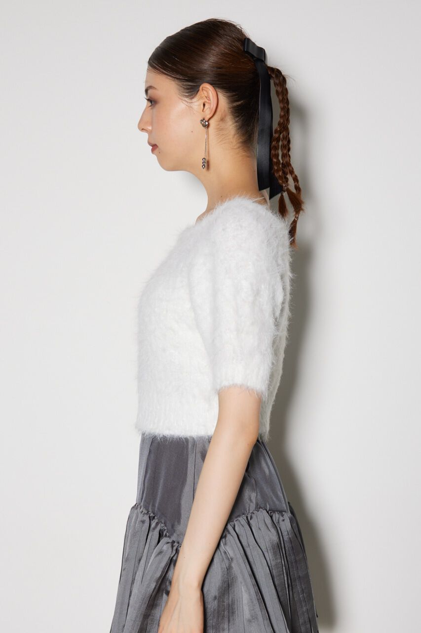 rienda「オフショルシャギーニットトップス」|ニット・セーター|