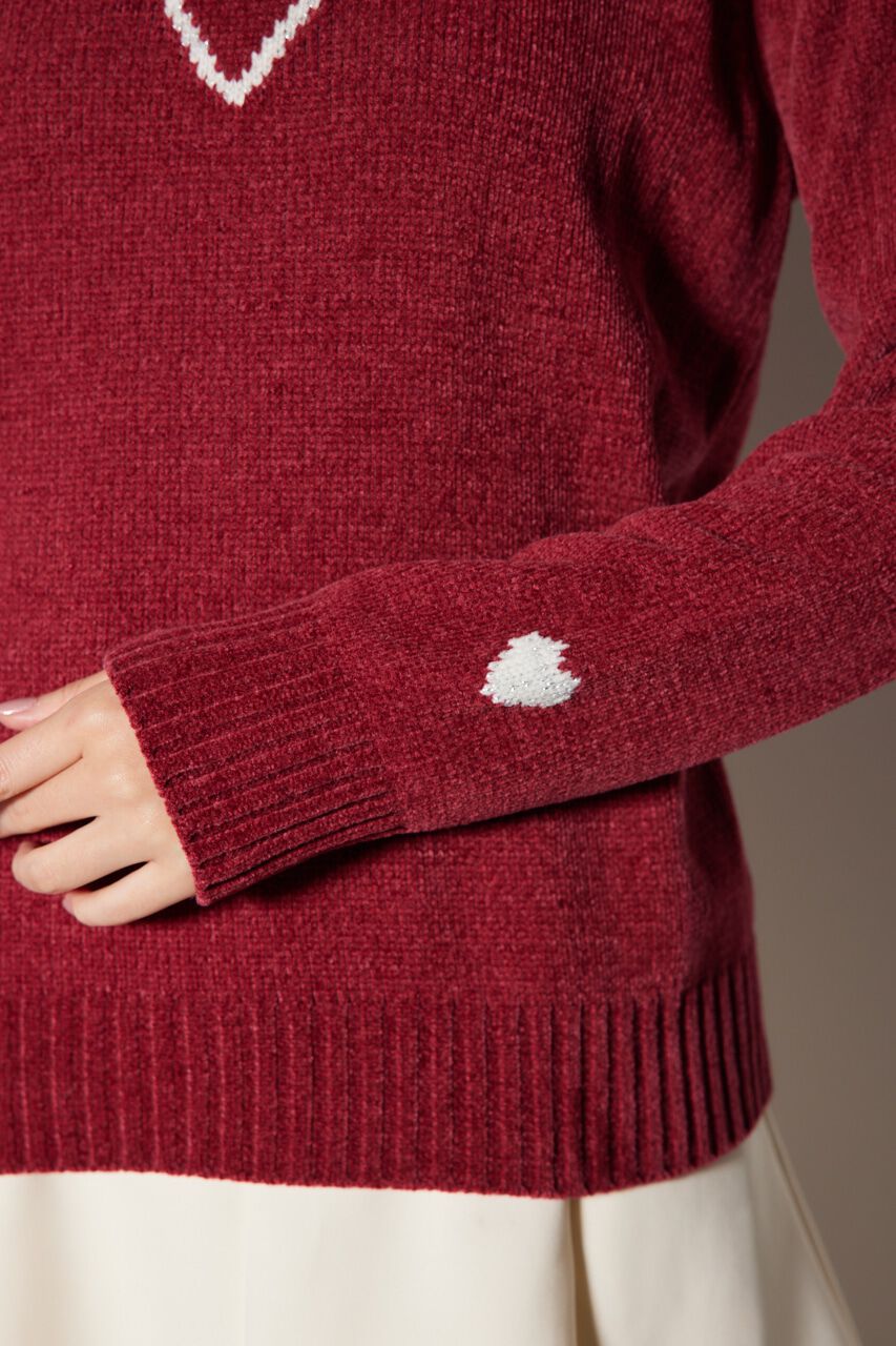 rienda「バストロゴモールニットトップス」|ニット・セーター|