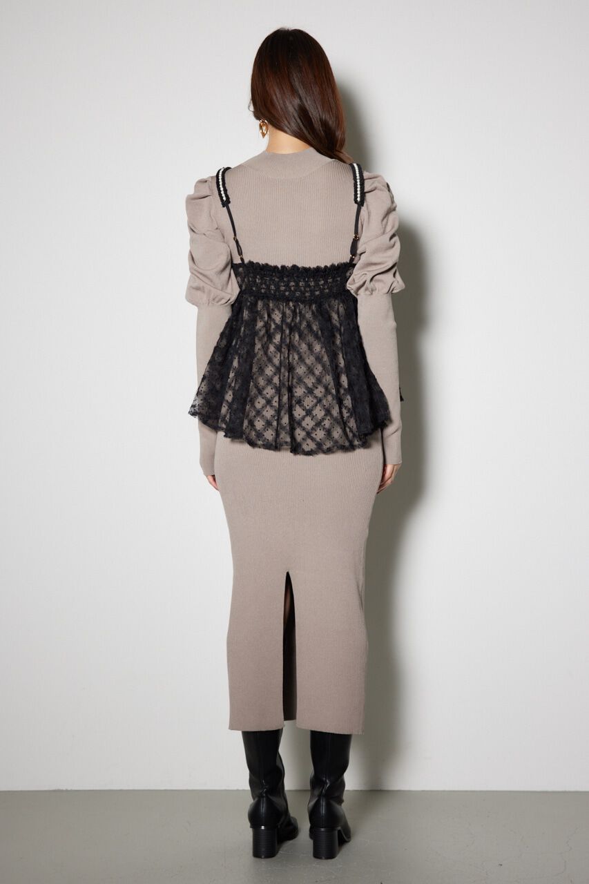 rienda「ビスチェセットニットワンピース」|ワンピース|