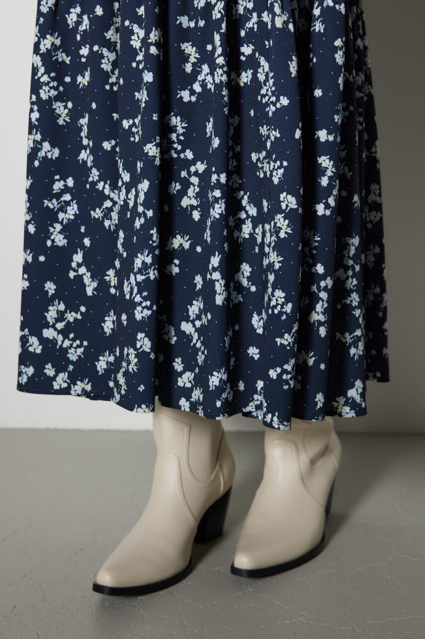 rienda「シャーリングフレアワンピース」|ワンピース|