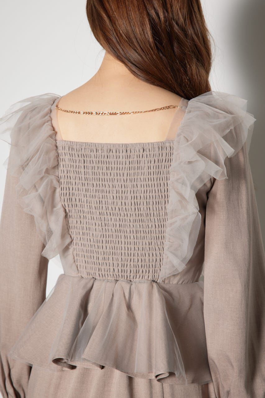 rienda「チュールドッキングマーメイドワンピース」|ワンピース|