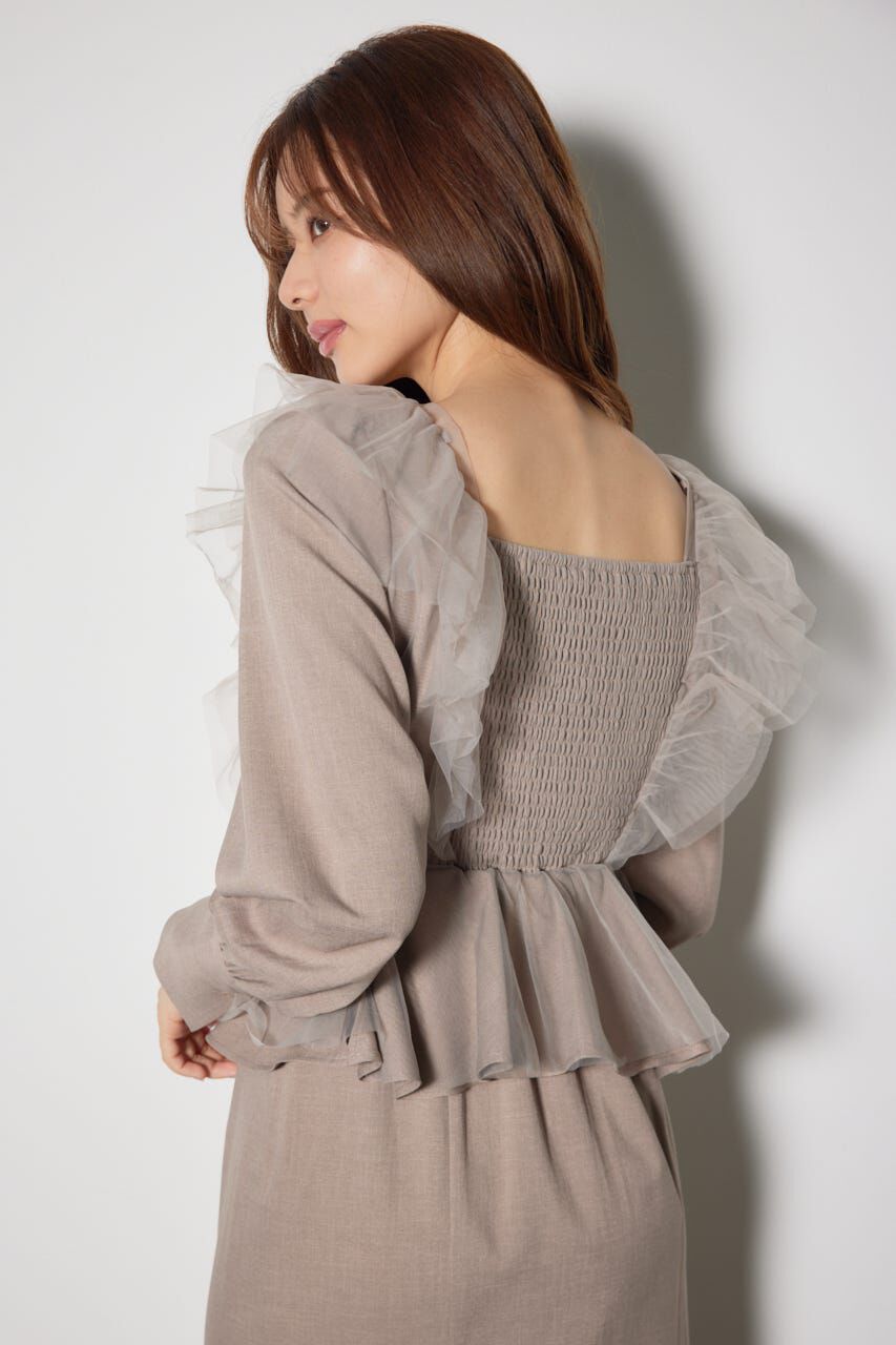 rienda「チュールドッキングマーメイドワンピース」|ワンピース|