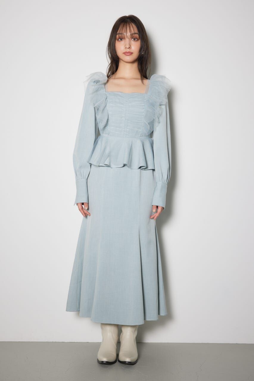 rienda「チュールドッキングマーメイドワンピース」|ワンピース|