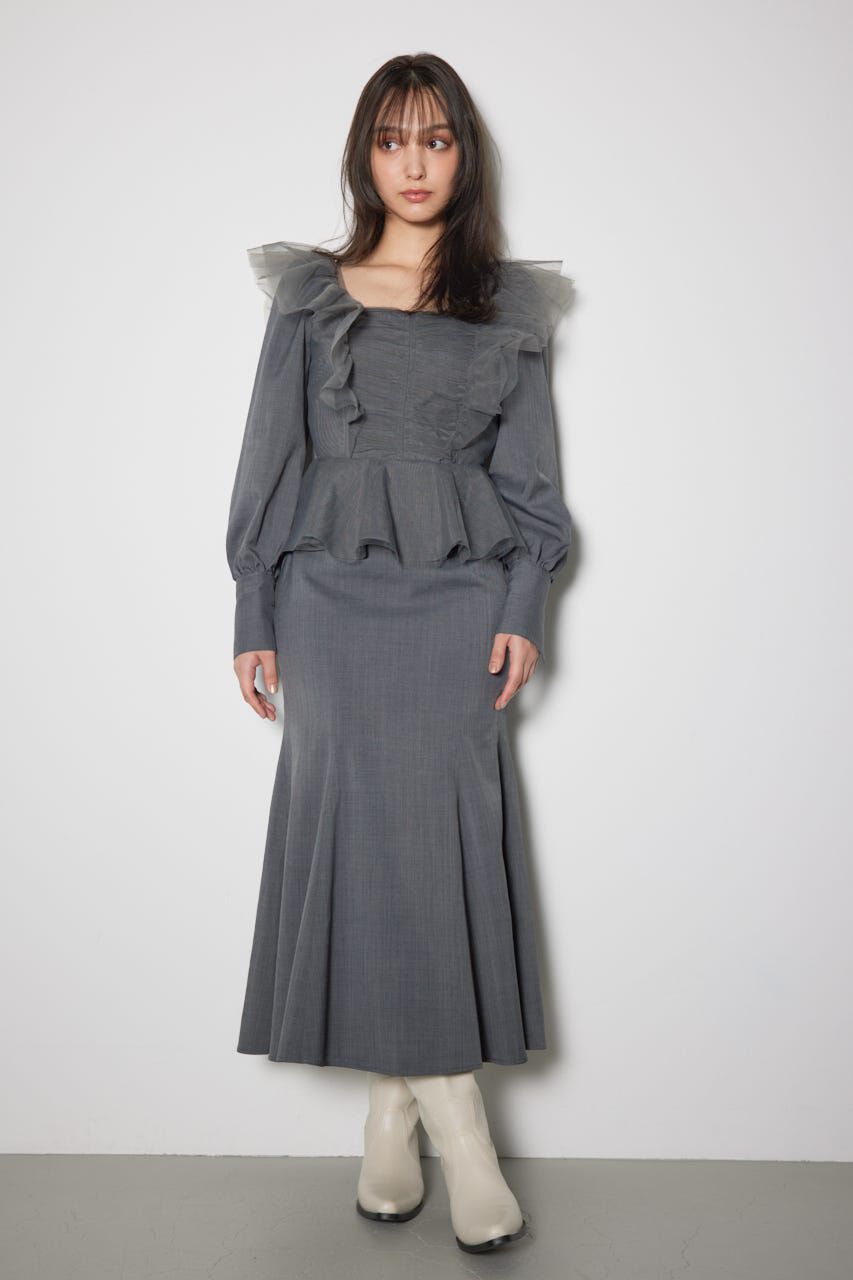 rienda「チュールドッキングマーメイドワンピース」|ワンピース|