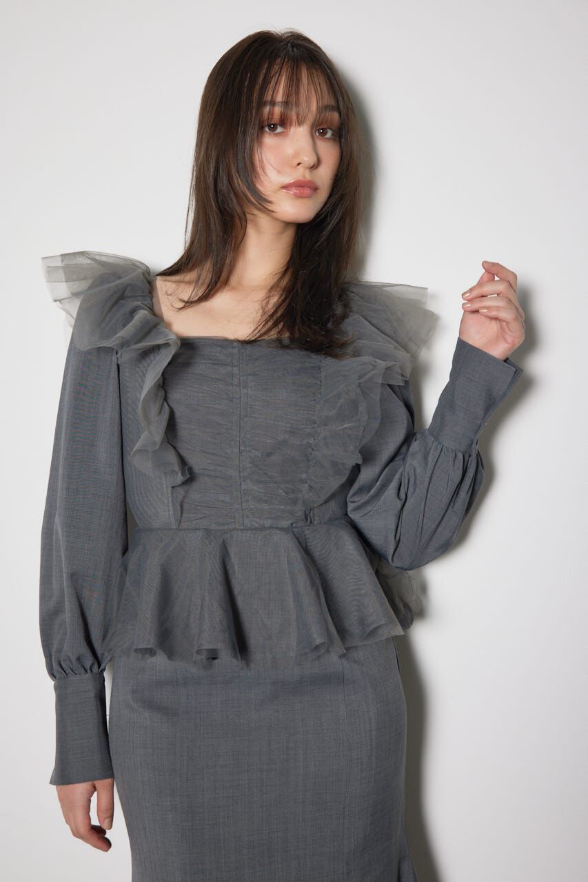 rienda「チュールドッキングマーメイドワンピース」|ワンピース|