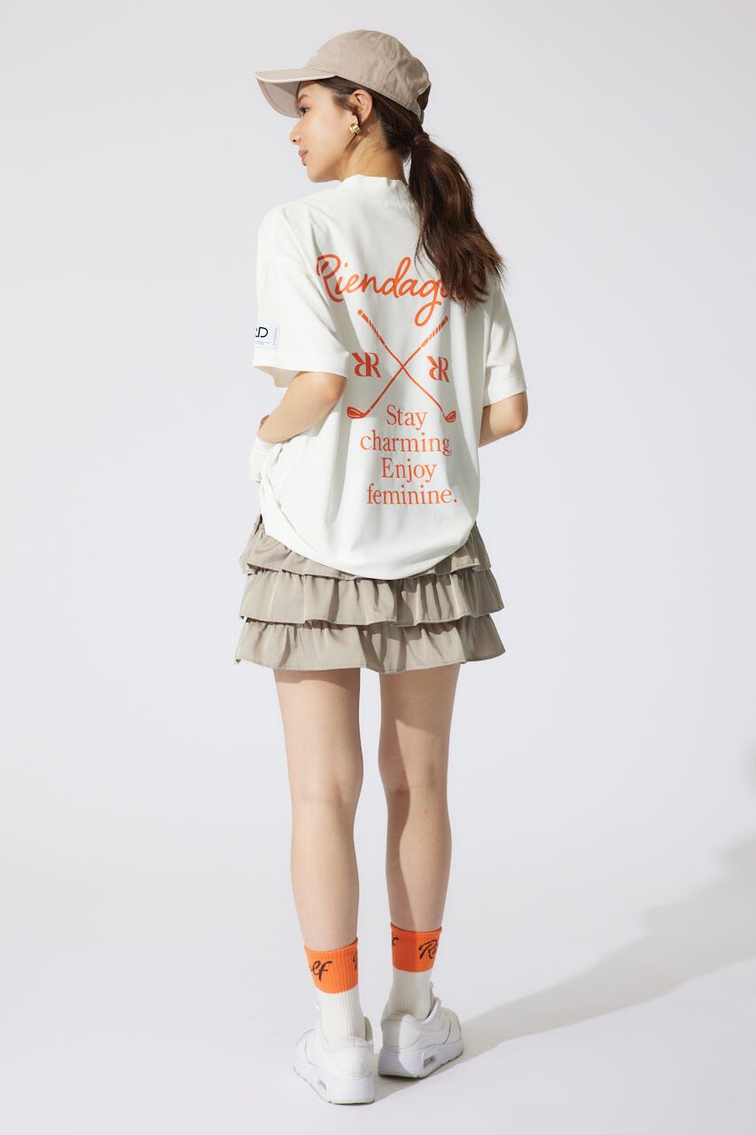 rienda「ロゴプリントルーズTシャツ」|シャツ・ブラウス|