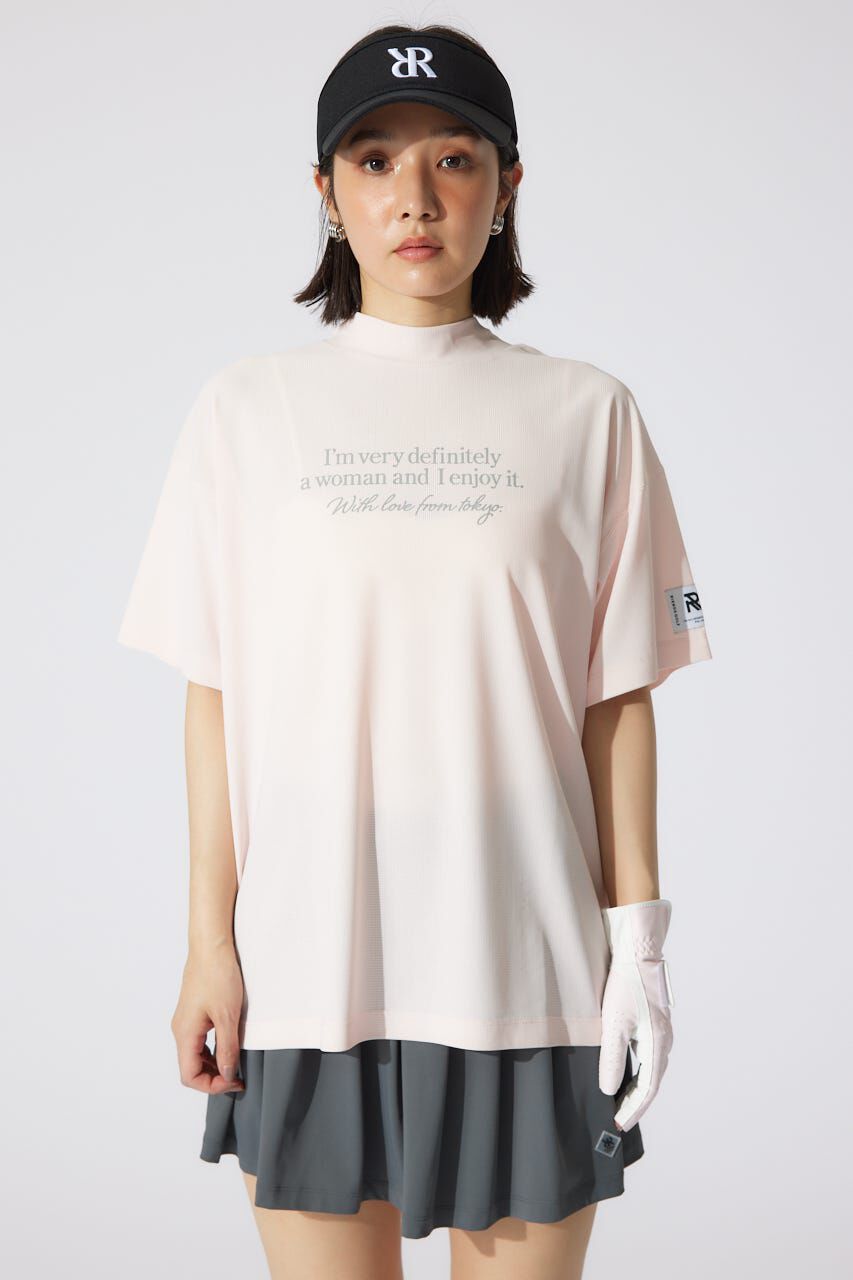 rienda「ロゴプリントルーズTシャツ」|シャツ・ブラウス|