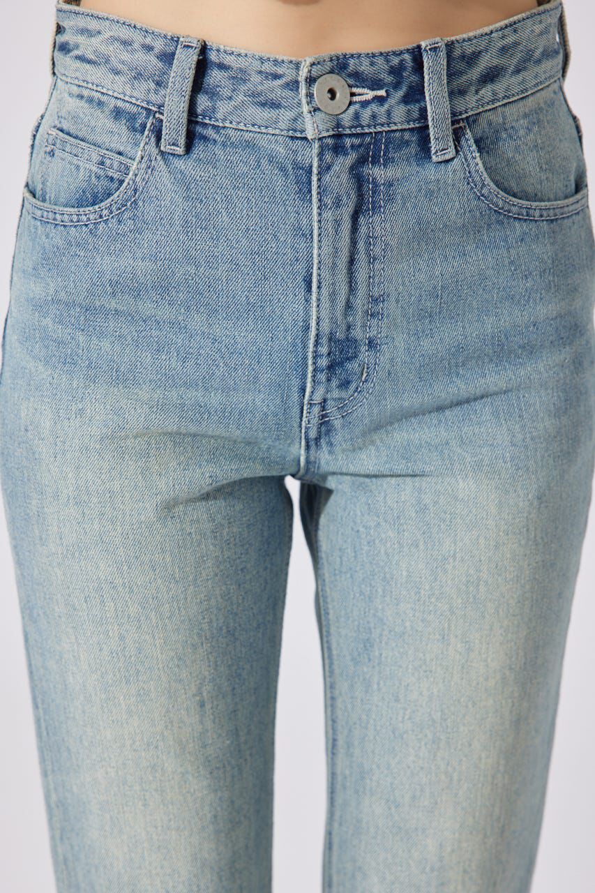 rienda「Shapely Makeジャストウエストデニムパンツ」|デニム|