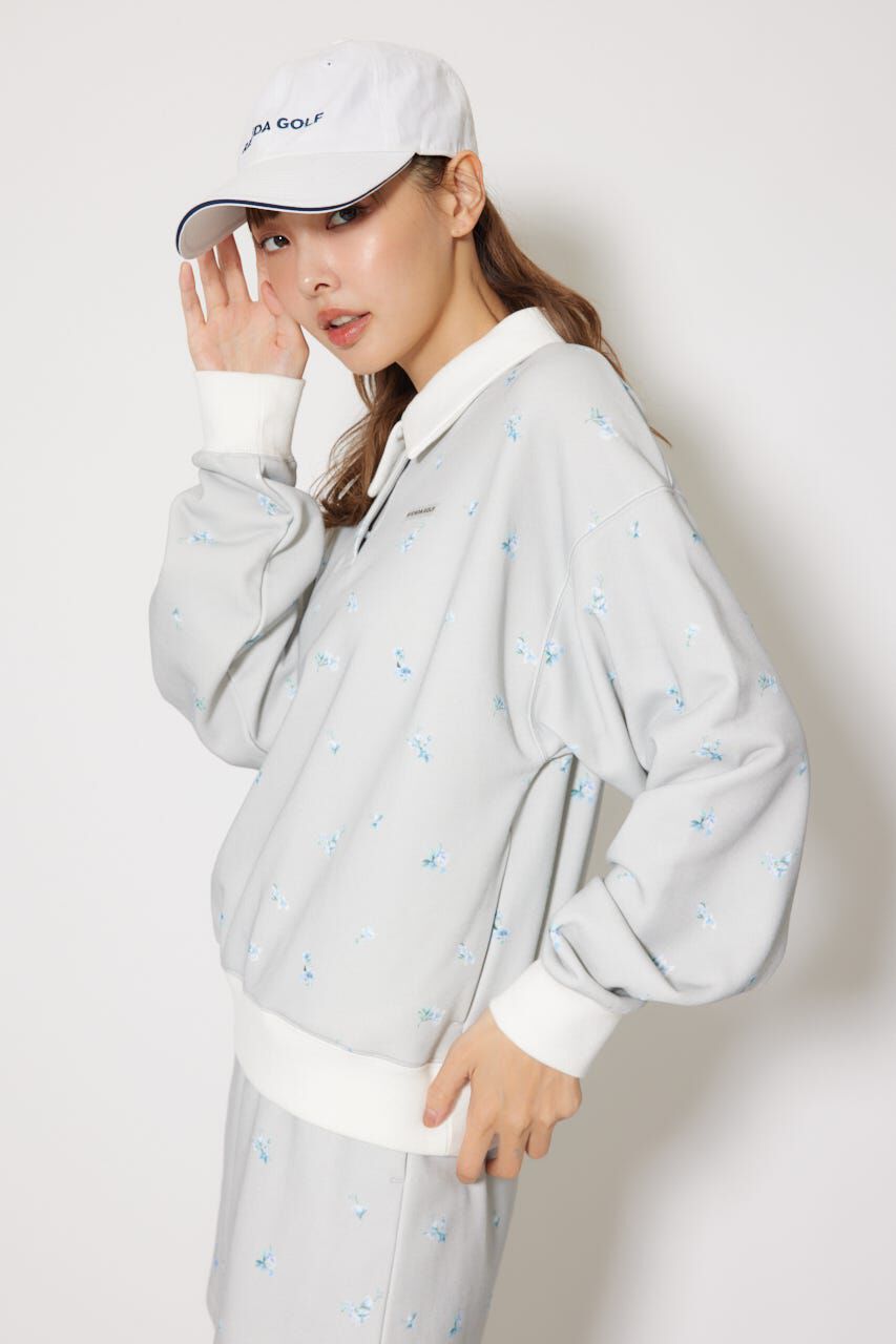 rienda「フラワースウェットトップス」|Tシャツ・カットソー|