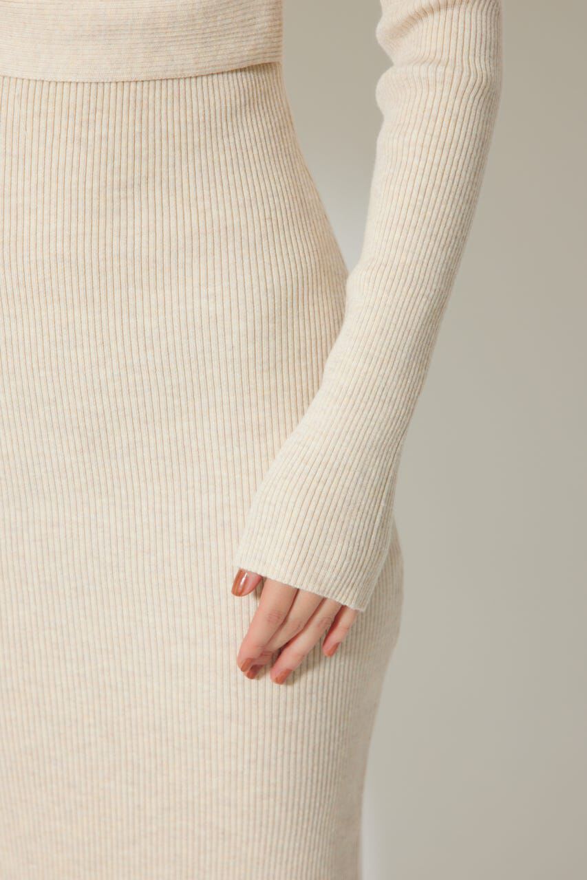 rienda「カシュクールウォッシャブルニットワンピース」|ワンピース|