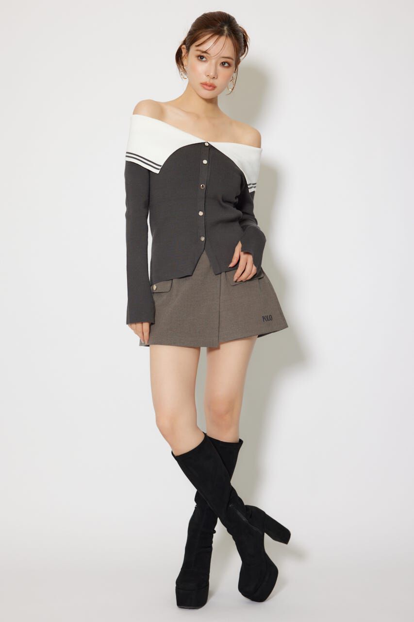 rienda「バイカラーニットトップス」|ニット・セーター|