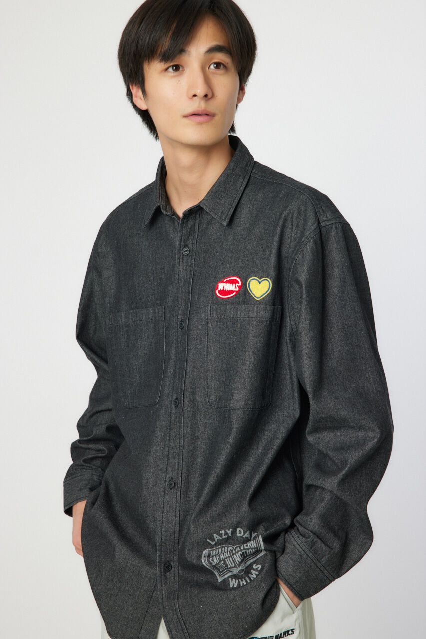 RODEO CROWNS「LAZYデニムシャツ」|シャツ・ブラウス|BLK