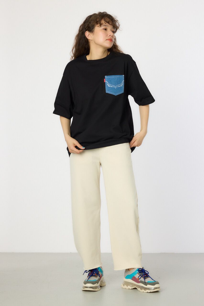 RODEO CROWNS「（UNISEX）デニムポケットパッチTシャツ」|Tシャツ・カットソー|