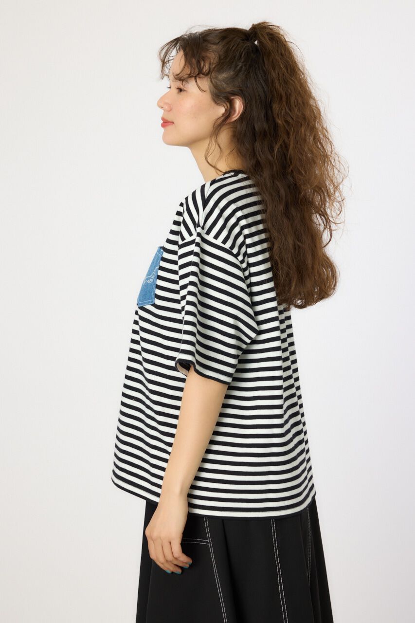 RODEO CROWNS「（UNISEX）デニムポケットパッチTシャツ」|Tシャツ・カットソー|