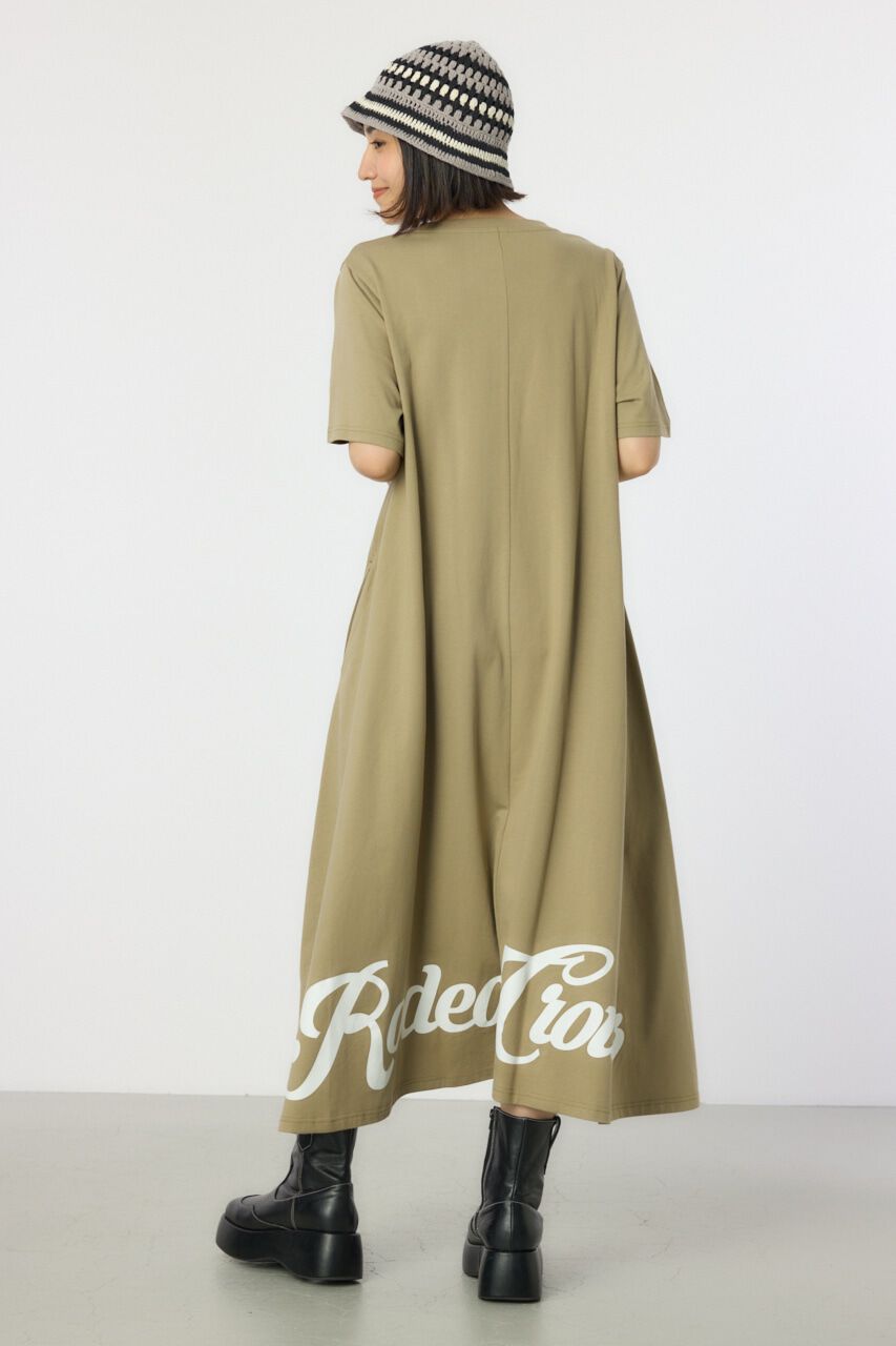 RODEO CROWNS「Vネックスクリプトロゴマキシワンピース」|ワンピース|