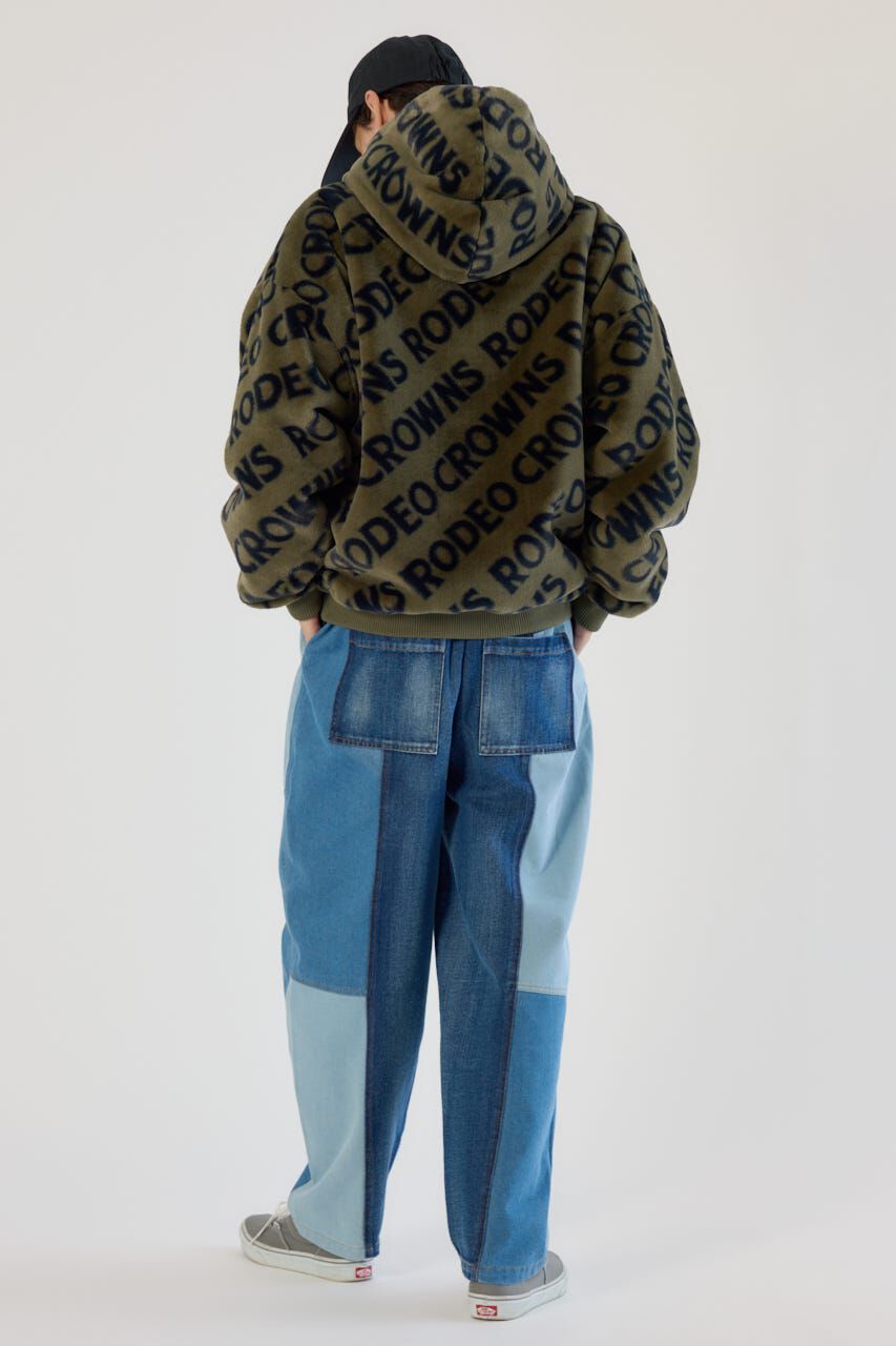 RODEO CROWNS「オールオーバーロゴファーブルゾン」|ブルゾン・スタジャン|