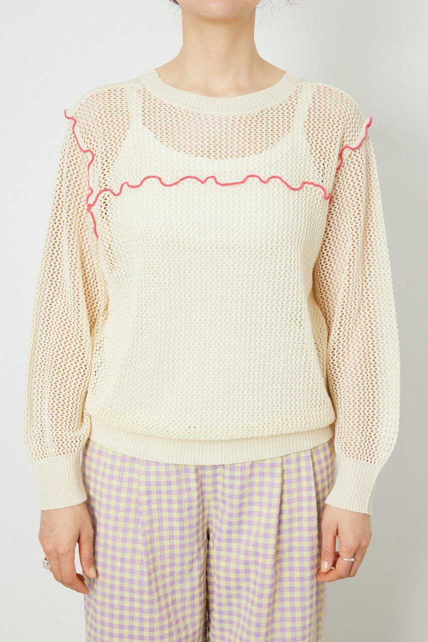 RODEO CROWNS「前後2WAYメローニットトップス」|ニット・セーター|