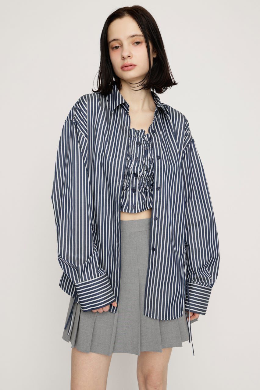 SLY「BUSTIER LAYERED GATHER シャツ」|シャツ・ブラウス|