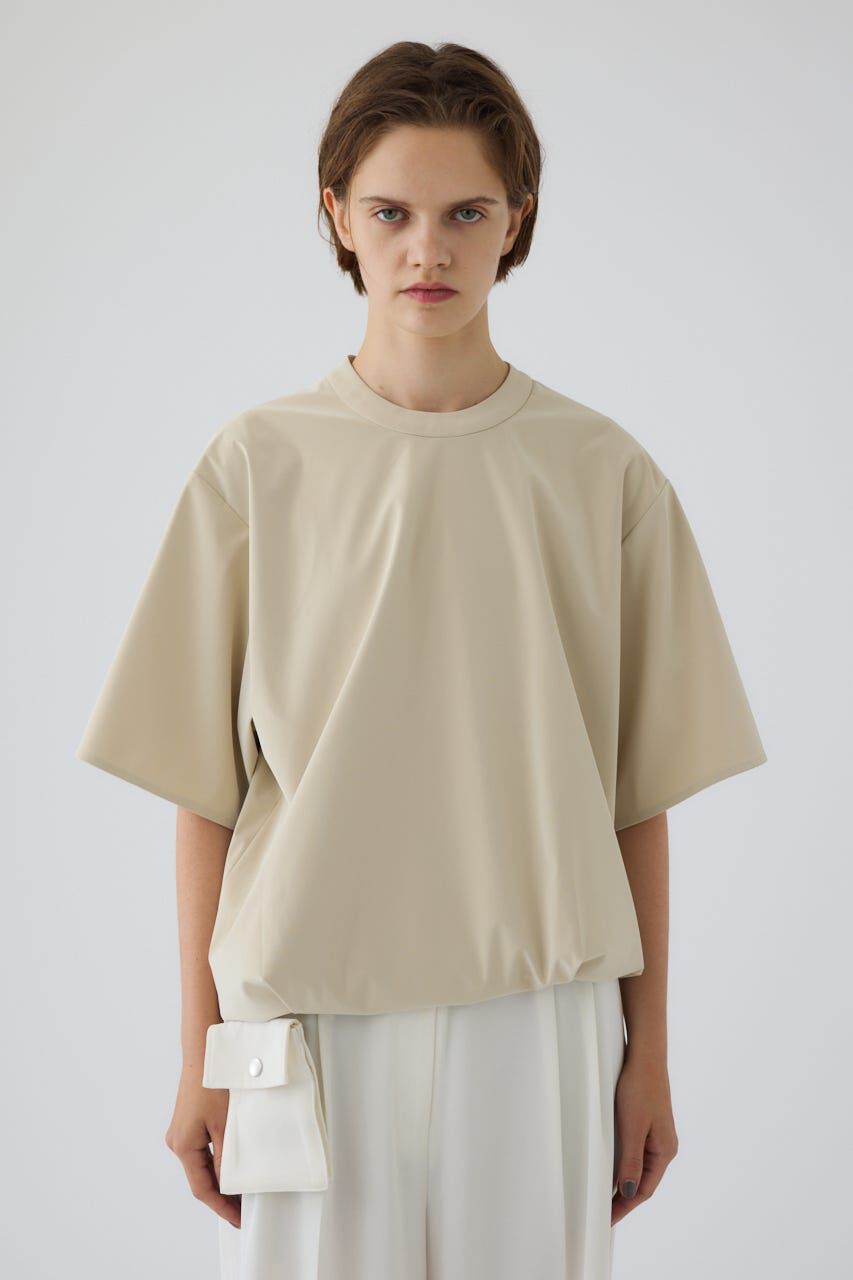 RIM.ARK 「Shimmer asymmetry tops」|シャツ・ブラウス|L/BEG1