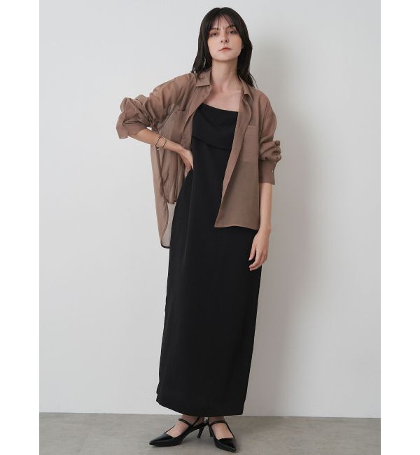 ELENDEEK「LAPEL I-LINE CAMI OP」|ワンピース|