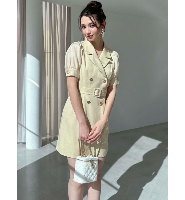 RESEXXY「スリーブシアーデザインミニワンピース」|ワンピース|