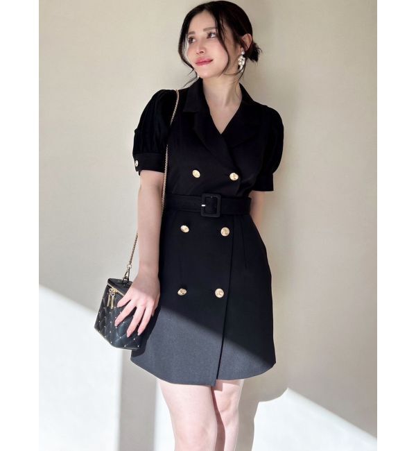 RESEXXY「スリーブシアーデザインミニワンピース」|ワンピース|