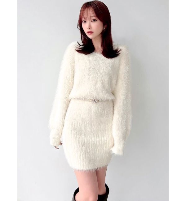 RESEXXY「シャギーニットワンピース」|ワンピース|