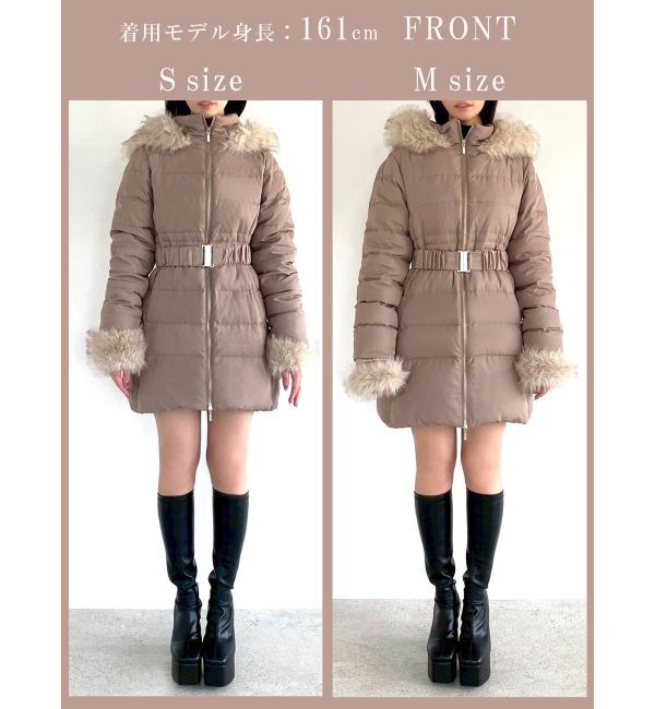 RESEXXY「フード付きダウンコート【完売サイズは品番：1526100221で販売中】」|ダウン|