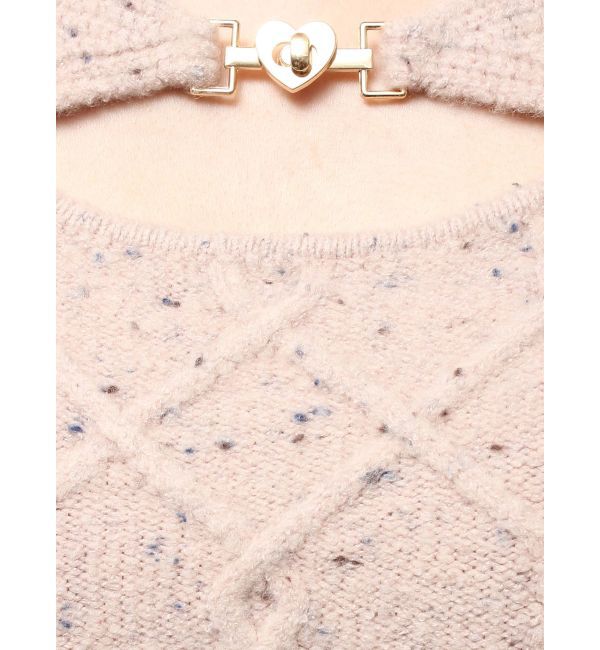 RESEXXY「ケーブルニットレイヤードトップス」|ニット・セーター|