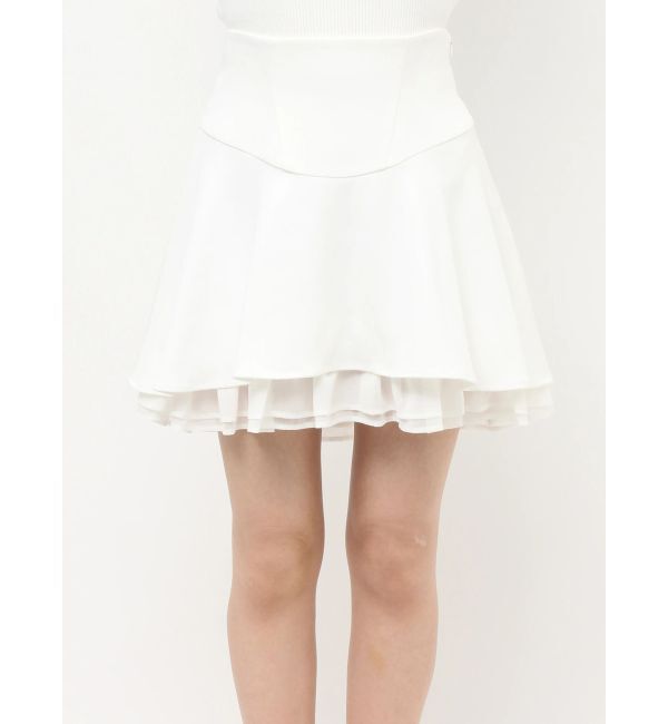 RESEXXY「アシンメトリーフレアミニスカート」|スカート|