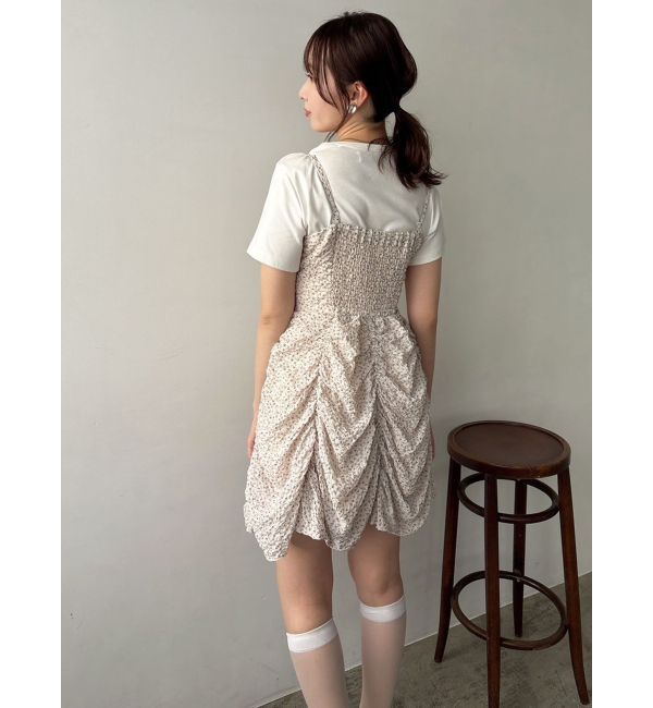 dazzlin「ギャザーリボンミニワンピース」|ワンピース|