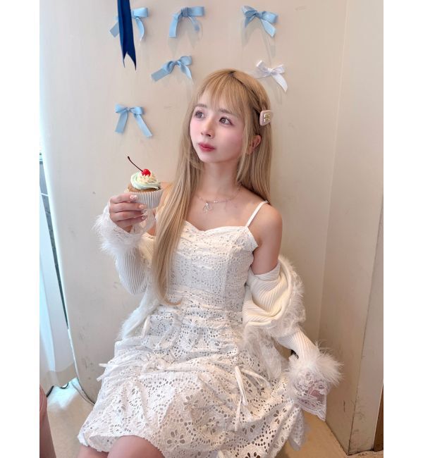 dazzlin「ギャザーリボンミニワンピース」|ワンピース|